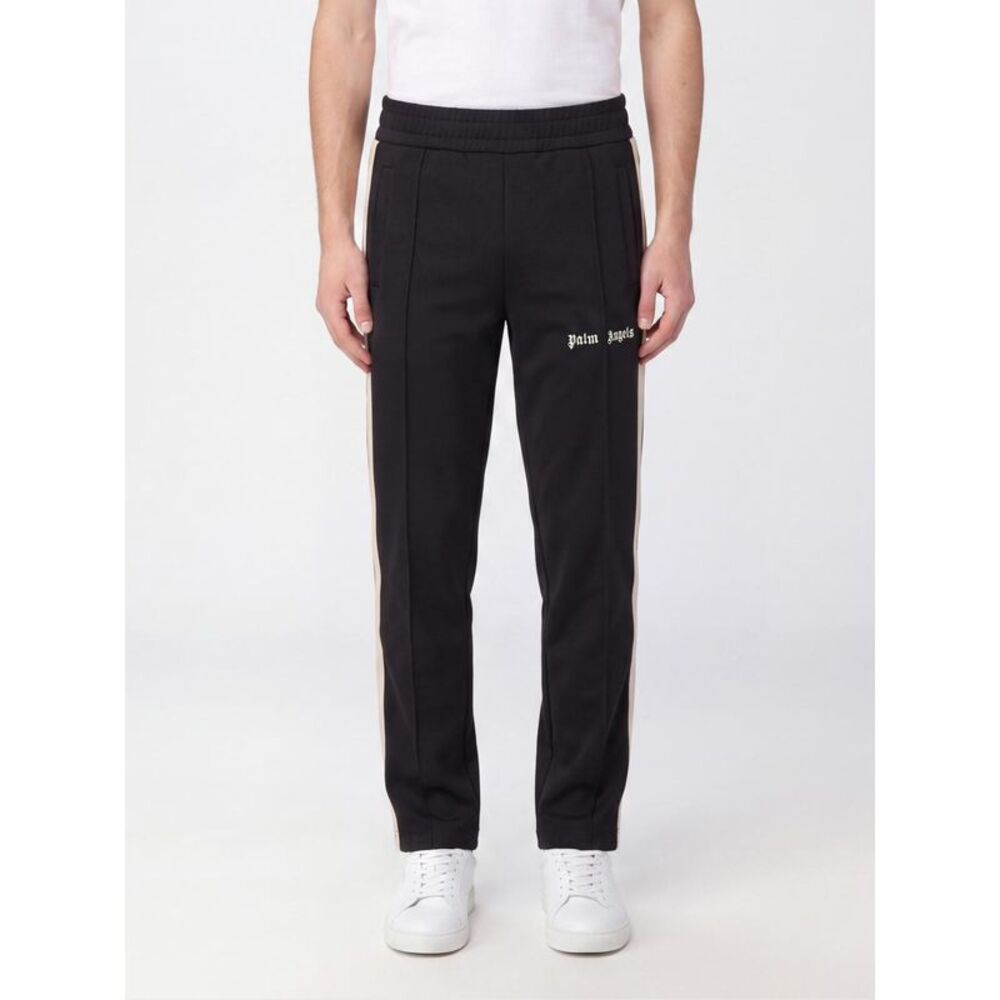 Palm Angels Men Technical Fabric Jogging Trousers Palm Angels With Contrast Logo